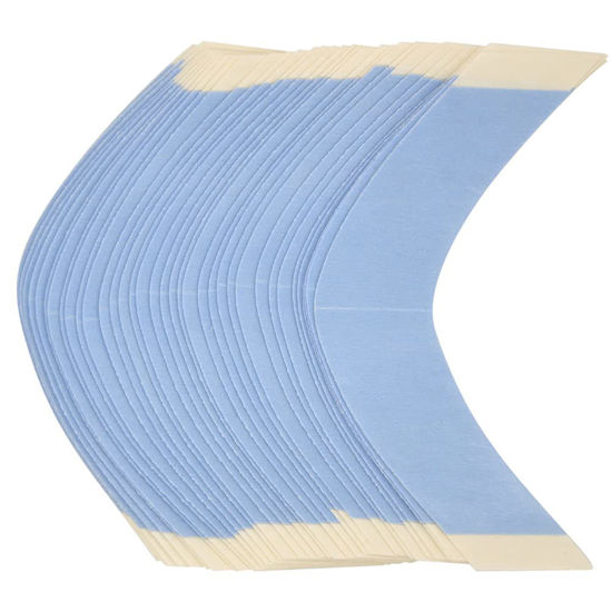 Picture of Wig Tape Strips 36 Pieces Double Sided Bonding Clear Adhesive Tape for Lace Wig Toupee Hairpiece(A Contour)