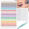 Picture of NOOEPC Face Gems Hair Gems, Self-Adhesive Face Jewels 15 Colors Rainbow Rhinestones Face Gems Stick on, DIY Nail Makeup 3mm 4mm 5mm 6mm Rave Festival Accessories Costume for Women