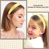 Picture of AHONEY 7 Pack Yellow Headbands for Women Girls Headbands Trendy Non Slip Hairbands Cute Hair Accessories Multi-style Headband Pack Diademas Para Mujer (Yellow)