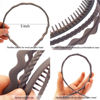 Picture of AHONEY 7 Pack Brown Headbands for Women Mens Headbands with Teeth Non Slip Hairbands for Women's Hair Accessories Comb Headband Diademas Para Mujer (Brown)