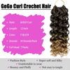 Picture of 7 Packs GoGo Curl Crochet Hair 12 Inch Short Curly Crochet Hair for Women Beach Curl Water Wave Deep Twist Crochet Braids Synthetic Braiding Hair Extensions(12 Inch, T1B/27)