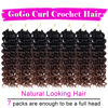 Picture of 7 Packs GoGo Curl Crochet Hair 14 Inch Short Curly Crochet Hair for Women Beach Curl Water Wave Deep Twist Crochet Braids Synthetic Braiding Hair Extensions(14 Inch, T1B/4/30)