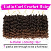 Picture of 7 Packs GoGo Curl Crochet Hair 12 Inch Short Curly Crochet Hair for Women Beach Curl Water Wave Deep Twist Crochet Braids Synthetic Braiding Hair Extensions(12 Inch, T1B/30)