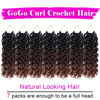 Picture of 7 Packs GoGo Curl Crochet Hair 12 Inch Short Curly Crochet Hair for Women Beach Curl Water Wave Deep Twist Crochet Braids Synthetic Braiding Hair Extensions(12 Inch, T1B/4/30)