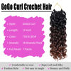 Picture of 7 Packs GoGo Curl Crochet Hair 12 Inch Short Curly Crochet Hair for Women Beach Curl Water Wave Deep Twist Crochet Braids Synthetic Braiding Hair Extensions(12 Inch, T1B/4/30)