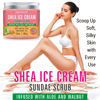 Picture of First Botany Body Scrub - Natural Exfoliating Salt Scrub & Body and Face Souffle helps with Moisturizing Skin, Acne, Cellulite, Dead Skin Scars, Wrinkles (10 fl oz, Shea Icecream)