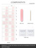 Picture of AutyaMee Semi Cured Gel Nail Strips (French Bow)-20 PCS Gel Nail Stickers | Gel Nail Wraps | UV Light Required, Salon Quality & Easy To Use