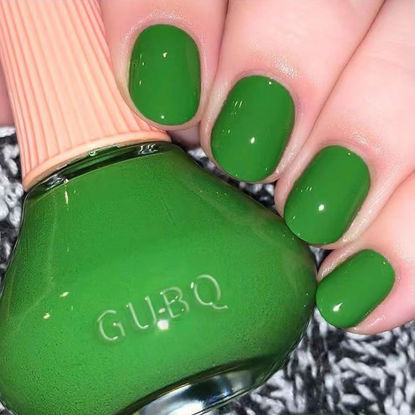 Picture of COSMOO Green Nail Polish, 12ml Green Quick Dry Nail Lacquer for Nail Art Varnish, 0.41 fl oz