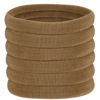 Picture of 60 Pcs 2 Inch Light Brown No Damage Hair Ties for Women Thick Hair, Large Soft Seamless Nylon Fabric Elastic Hair Ties Ponytail Hair Holders Hair Elastics Hair Band for Women