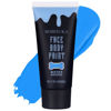 Picture of BOBISUKA Blue Face Body Paint, Water Based Face Painting for Art Theater Halloween Party Cosplay Clown SFX Makeup for Women Adults, Non-Toxic Washable