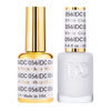 Picture of DND DC Gel Polish Set, White Collection, UV/LED Gel Polish and Air Dry Nail Lacquer, Matching Chip-Free Polish Duo, 056 White Chalk, 0.5 Fl Oz