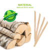 Picture of Mibly Wooden Wax Sticks - Eyebrow, Lip, Nose Small Waxing Applicator Sticks for Hair Removal and Smooth Skin - Spa and Home Usage (Pack of 200 Slanted and Round)