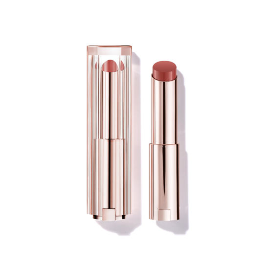 Picture of Lancôme Lip Idôle Squalane - 12 Butterglow Hydrating Lip Balm - Instant Shine & Lasting Hydration - 53 THE TEA IS HOT (Warm Rosy Brown)