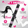 Picture of Lash Bond and Seal Cluster Lash Glue & Seal Waterproof Cluster Lash Glue for DIY Eyelash Extensions Waterproof Strong Hold (10ml, Black Bond & Clear Seal)