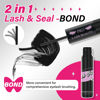 Picture of Lash Bond and Seal Cluster Lash Glue & Seal Waterproof Cluster Lash Glue for DIY Eyelash Extensions Waterproof Strong Hold (10ml, Black Bond & Clear Seal)