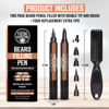 Picture of Viking Revolution Beard Pen (2 Pack) - Light Reddish Brown Beard Pencil Filler for Men - Beard Filler for Men Waterproof Beard Filling Pen Kit - Long Lasting Beard Filler Pen with Brush