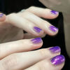 Picture of COSMOO Purple Shimmer Nail Polish, 12ml Purple Glitter Quick Dry Nail Lacquer for Nail Art Varnish, 0.41 fl oz