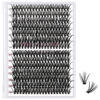 Picture of 280 Pcs Individual Lashes 30D Mixed Lash Clusters 14 Rows Cluster Lashes that Look Like Eyelash Extensions DIY Lash Extension Self Application At Home (30D-D-14-20mix)