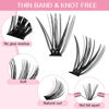 Picture of 280 Pcs Individual Lashes 30D Mixed Lash Clusters 14 Rows Cluster Lashes that Look Like Eyelash Extensions DIY Lash Extension Self Application At Home (30D-D-14-20mix)