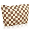 Picture of Wudimeitt Cosmetic bag Makeup bag Preppy Cute Corduroy Toiletry bag for women travel essentials (Plaid khaki)