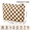 Picture of Wudimeitt Cosmetic bag Makeup bag Preppy Cute Corduroy Toiletry bag for women travel essentials (Plaid khaki)