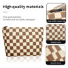 Picture of Wudimeitt Cosmetic bag Makeup bag Preppy Cute Corduroy Toiletry bag for women travel essentials (Plaid khaki)