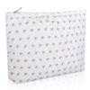 Picture of Wudimeitt Cosmetic bag Makeup bag Preppy Cute Corduroy Toiletry bag for women travel essentials (Pink small flower)