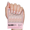 Picture of Glamnetic Press On Nails - La Perle | Squoval White Nails with French Tips, Reusable Stick On Fake Nails with Glue | Salon Quality | 15 Sizes - 30 Nail Kit