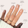 Picture of Glamnetic Press On Nails - La Perle | Squoval White Nails with French Tips, Reusable Stick On Fake Nails with Glue | Salon Quality | 15 Sizes - 30 Nail Kit