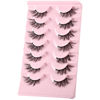 Picture of FARRED Half Lashes Cat Eye Lash Wispy Fake Eyelashes Short 7 Pairs Natural Strip Lash Fluffy Mink Fox Eye Lashes Pack Small Full pestañas (A13 | 5-14MM)