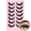 Picture of FARRED Cat Eye Lashes Wispy Fake Eyelashes Short 7 Pairs Natural Strip Lash Fluffy Mink Fox Eye Lashes Pack Small Full pestañas (A14 | 6-13MM)