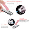 Picture of Manicure Set Pedicure Kit Nail Clippers Set Fingernail Clipper Set Ingrown Toenail Nail Kit Scissor Nail Trimmer Kit 15 Pieces Travel Nail Kit Care Grooming Tools with Fine Case Fine GIF (Pink_15in1)