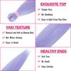 Picture of Light Purple Braiding Hair Pre Stretched 20 Inch 8 Packs Braiding Hair Extensions for Crochet Box Braids Twists Locs Hair Soft Yaki Texture Hot Water Setting (20inch,#Light Purple)