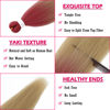 Picture of Dorsanee Rose Red/Light Brown Braiding Hair Pre Stretched 24 Inch 3 Packs Braiding Hair Extensions for Box Braids Twists Locs Hair Soft Yaki Texture Hot Water Setting (#Rose Red/Light Brown)