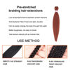 Picture of Ginger Braiding Hair Pre Stretched 20 Inch 8 Packs Braiding Hair Extensions for Crochet Box Braids Twists Locs Hair Itch Free Soft Yaki Texture Hot Water Setting (20inch,#350)