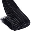 Picture of Pre Stretched Braiding Hair 8 Packs 20 Inch with Tinsel Hair Long Professional Hair for Crochet Twist Braids Itch Free Hot Water Setting Yaki Straight Synthetic Hair Extensions (#1B-Tinsel)