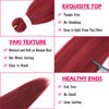 Picture of Dorsanee Burgundy Braiding Hair Pre Stretched 24 Inch 3 Packs Braiding Hair Extensions for Box Braids Twists Locs Hair Soft Yaki Texture Hot Water Setting (#Burgundy)
