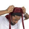 Picture of ForceWave Silky Durag for Men Wave Cap Satin Dorag for Men Women 360 Wave (Burgundy)