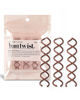 Picture of Kitsch Spiral Bobby Pins for Girls and Women - Hair Bun Maker | Rounded Tips, Chip-Resistant Bun Twist Spiral Hair Pins | Secure Hold All-Day - 3Pcs, Brown
