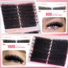 Picture of EYDEVRO Fluffy Lash Clusters 80D100D Volume Eyelash Clusters 280 Pcs Left/Right Individual Lashes D Curl Thick Cluster Lashes Cluster Eyelash Extensions DIY Lash Extensions at Home