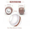 Picture of Vlasy 100Pcs Nano Ring Beads Silicone Lined Beads for Nano Ring Human Hair Extensions 7 Color Optional (Medium Brown)