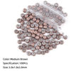 Picture of Vlasy 100Pcs Nano Ring Beads Silicone Lined Beads for Nano Ring Human Hair Extensions 7 Color Optional (Medium Brown)