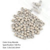 Picture of Vlasy 100Pcs 5mm Silicone Lined Micro Ring Beads for Hair Extensions 7Colors Apply (100Pcs Gray Blonde)