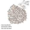 Picture of Vlasy 200Pcs Nano Ring Beads Silicone Lined Beads for Nano Ring Human Hair Extensions 7 Color Optional (Gray Blonde)