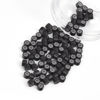 Picture of Vlasy 100Pcs 4mm Silicone Lined Micro Ring Beads for Hair Extensions 5Colors Apply (100Pcs Dark Brown)