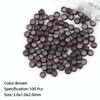 Picture of Vlasy 100Pcs Nano Ring Beads Silicone Lined Beads for Nano Ring Human Hair Extensions 5 Color Optional (Brown)