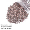 Picture of Vlasy 600Pcs Nano Ring Beads Silicone Lined Beads for Nano Ring Human Hair Extensions 7 Color Optional (Medium Brown)