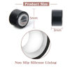 Picture of Vlasy 100Pcs 5mm Silicone Lined Micro Ring Beads for Hair Extensions 5Colors Apply (100Pcs Black)
