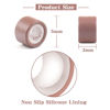 Picture of Vlasy 200Pcs 5mm Silicone Lined Micro Ring Beads for Hair Extensions 7Colors Apply (200Pcs Medium Brown)