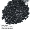 Picture of Vlasy 600Pcs 4mm Silicone Lined Micro Ring Beads for Hair Extensions 5Colors Apply (600Pcs Black)